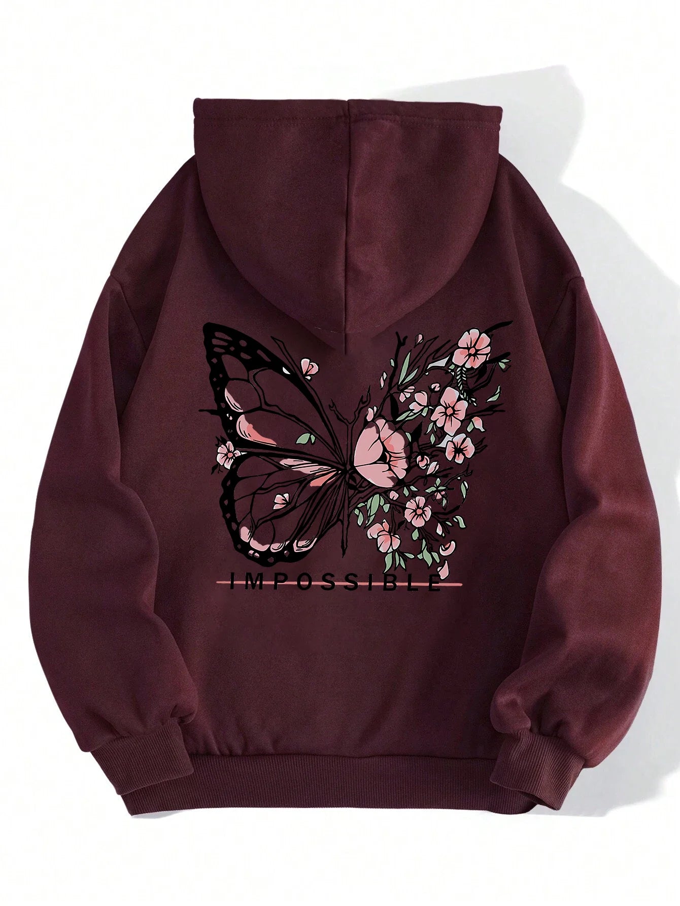 Rose Butterfly Hooded