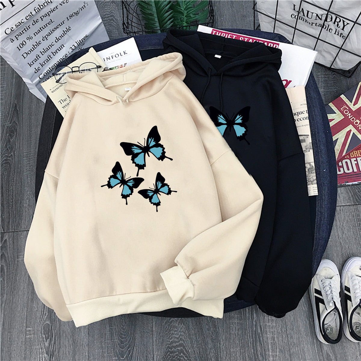 Butterflies Hoodies Women