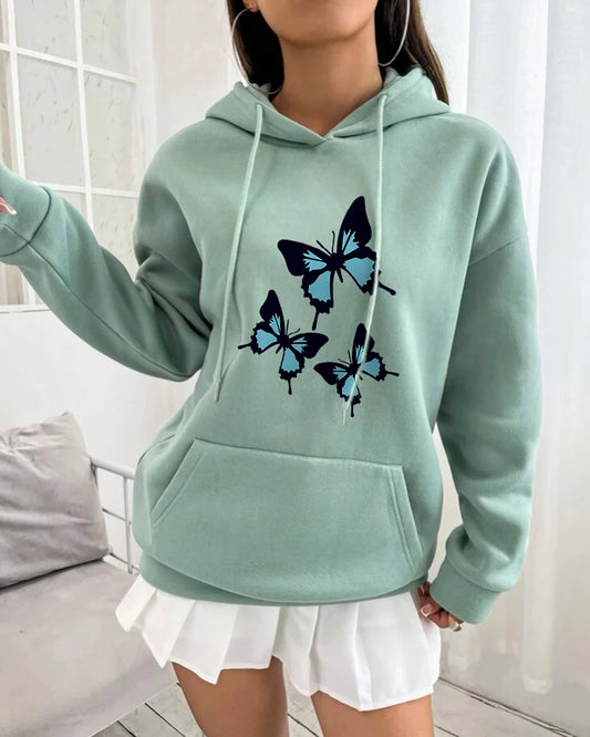 Butterflies Hoodies Women